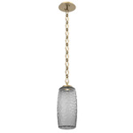 Vessel Diamond Chain Pendant - Gilded Brass / Smoke