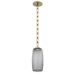 Vessel Rectangular Chain Pendant - Gilded Brass / Smoke