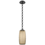 Vessel Diamond Chain Pendant - Matte Black / Bronze