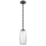 Vessel Diamond Chain Pendant - Matte Black / Clear
