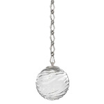 Gaia Diamond Chain Pendant - Beige Silver / Clear
