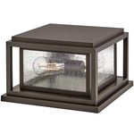 Republic 12V Outdoor Pier Light - Oil Rubbed Bronze / Clear Seedy