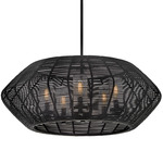 Luca 12V Outdoor Chandelier - Black
