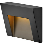 Taper 12V Horizontal Deck and Patio Light - Satin Black / Etched Glass