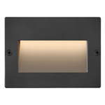 Taper 12V Horizontal Step Light - Satin Black / Etched Glass