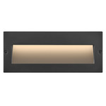 Taper 12V Horizontal Step Light - Satin Black / Etched Glass