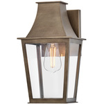 Georgetown Outdoor Wall Sconce - Burnished Bronze / Clear