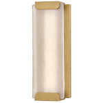 Zayde Outdoor Wall Sconce - Heritage Brass / Etched Glass