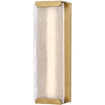 Zayde Outdoor Wall Sconce - Heritage Brass / Etched Glass