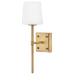Saunders Wall Sconce - Lacquered Brass / Etched Opal