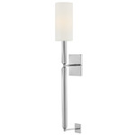 Anika Wall Sconce - Chrome / White Linen