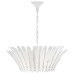 Reina Chandelier - Textured Plaster / Etched White
