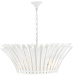 Reina Chandelier - Textured Plaster / Etched White