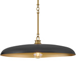 Sadie Chandelier - Lacquered Brass / Black