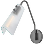 Altman Wall Sconce - Gunmetal / Clear