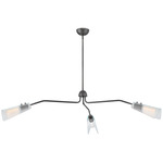 Altman Chandelier - Gunmetal / Clear