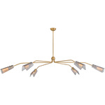 Altman Chandelier - Lacquered Brass / Smoke