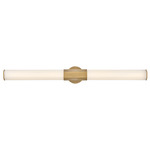 Facet Bathroom Vanity Light - Heritage Brass / Etched Glass