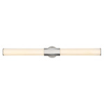 Facet Bathroom Vanity Light - Polished Nickel / Etched Glass