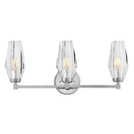 Ana Bathroom Vanity Light - Polished Nickel / Crystal