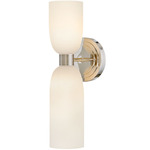 Tallulah Wall Sconce - Polished Nickel / Etched Opal