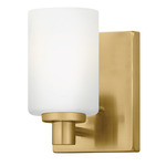 Karlie Wall Sconce - Lacquered Brass / Etched Opal