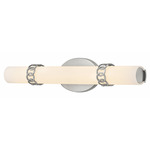 Eliza Bathroom Vanity Light - Brushed Nickel / Etched Opal