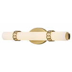 Eliza Bathroom Vanity Light - Lacquered Brass / Etched Opal