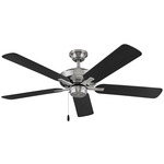 Metro Ceiling Fan - Brushed Nickel / Matte Black / Silver
