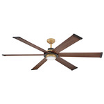 Andros Smart Ceiling Fan with Light - Heritage Brass / Matte Black / Walnut / White