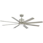Vantage Smart Ceiling Fan with Light - Brushed Nickel / Etched Opal