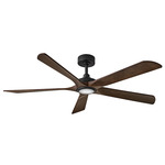 Layton Smart Ceiling Fan with Light - Matte Black / Dark Walnut / White