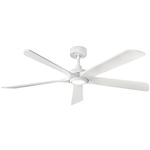 Layton Smart Ceiling Fan with Light - Matte White / White