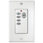 3-Speed Fan / Light Wall Control with Receiver - White