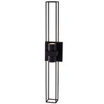 Eames Tall Outdoor Wall Sconce - Matte Black