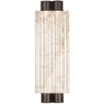 Pillar Outdoor Wall Sconce - Bronze / Marble