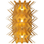 Spur Wall Light - Oxidized Gold Leaf / Gold