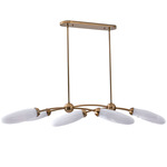 Crest Island Light - Winter Brass / Frosted White Crest Island Light - Winter Brass / Frosted White