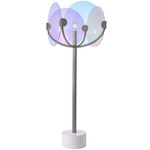 Chroma Floor Lamp - Satin Nickel / Iridescent