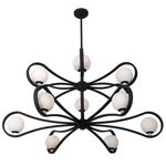 Elliptical Pendant - Matte Black / Alabaster