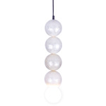 Pearls Pendant - Matte Black / Capiz