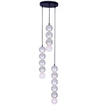 Pearls Multi-Light Pendant - Matte Black / Capiz