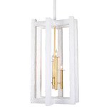 Duo Foyer Light - Brushed Gold / Matte White