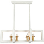 Duo Island Light - Brushed Gold / Matte White Duo Island Light - Brushed Gold / Matte White