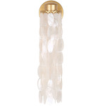 Edgy Wall Light - Oxidized Gold Leaf / Gold