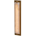 Gypsum Block Wall Sconce - True Brass / Alabaster