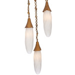 Bougainvillea Multi-Light Pendant - Warm Gold / Frosted White