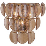 Uroko Wall Sconce - Polished Brass / Amber Uroko Wall Sconce - Polished Brass / Amber