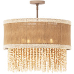 Naturale Semi Flush Ceiling Light - Jute / Natural