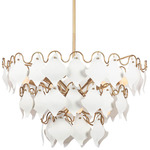 Manta Pendant - Modern Gold / White
